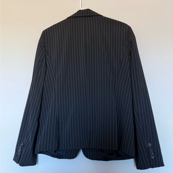Ann Taylor Charcoal Pinstripe Blazer - Picture 2 of 13
